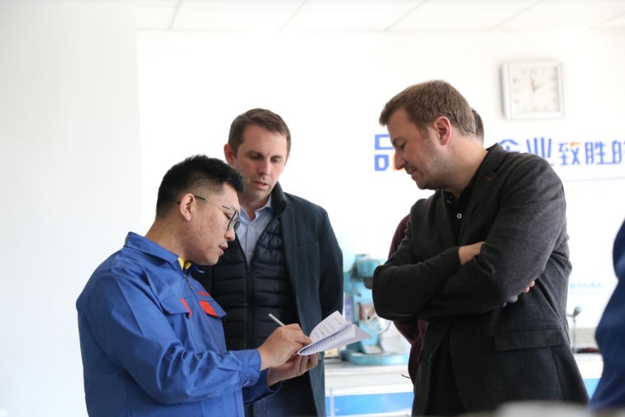 The staff conducted a demonstration