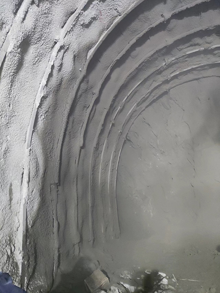 Construction site of a tunnel on the Sichuan-Tibet Railway Construction site of a tunnel on the Sichuan-Tibet Railway